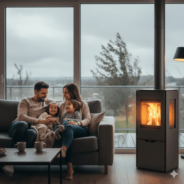 Stufa a pellet idro collegata ai termosifoni
